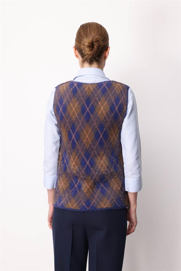 Kadın Baklava Desenli Süveter 13