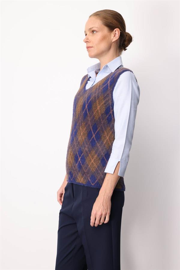 Kadın Baklava Desenli Süveter 13