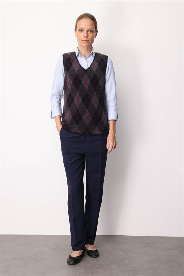 Kadın Baklava Desenli Süveter 17