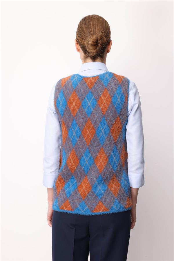 Kadın Baklava Desenli Süveter 21