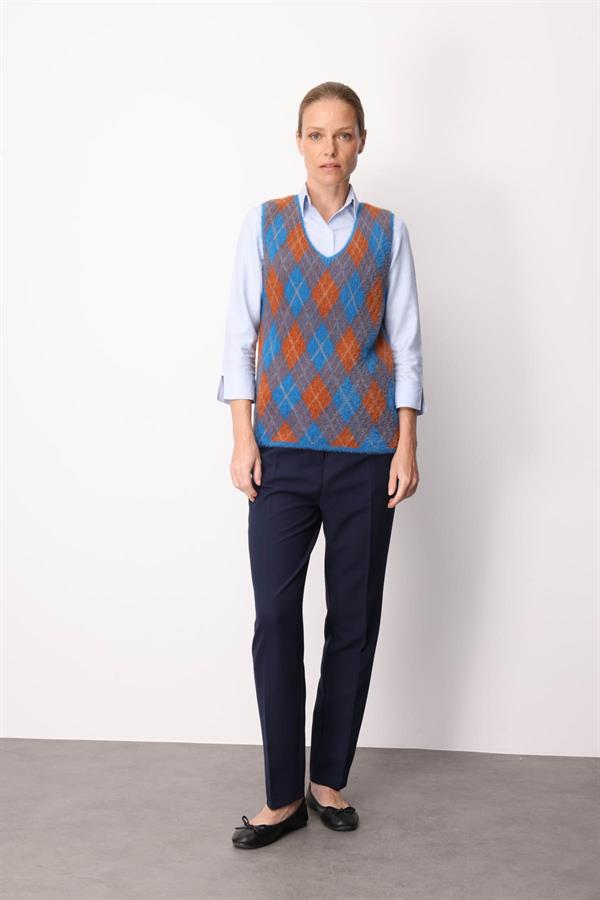 Kadın Baklava Desenli Süveter 21