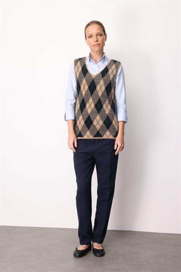 Kadın Baklava Desenli Süveter 25