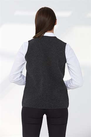 Womens Wool Vest K.Ash Gray