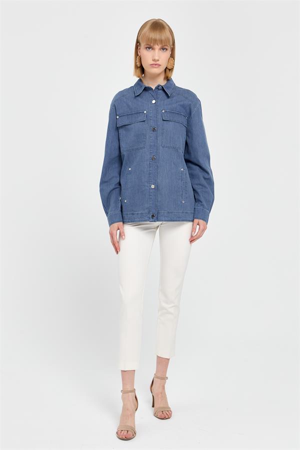 Женская джинсовая куртка