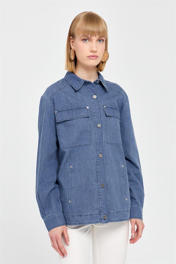 Женская джинсовая куртка