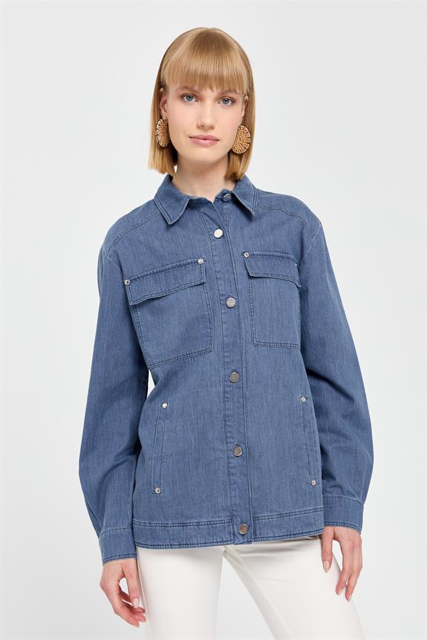 Женская джинсовая куртка