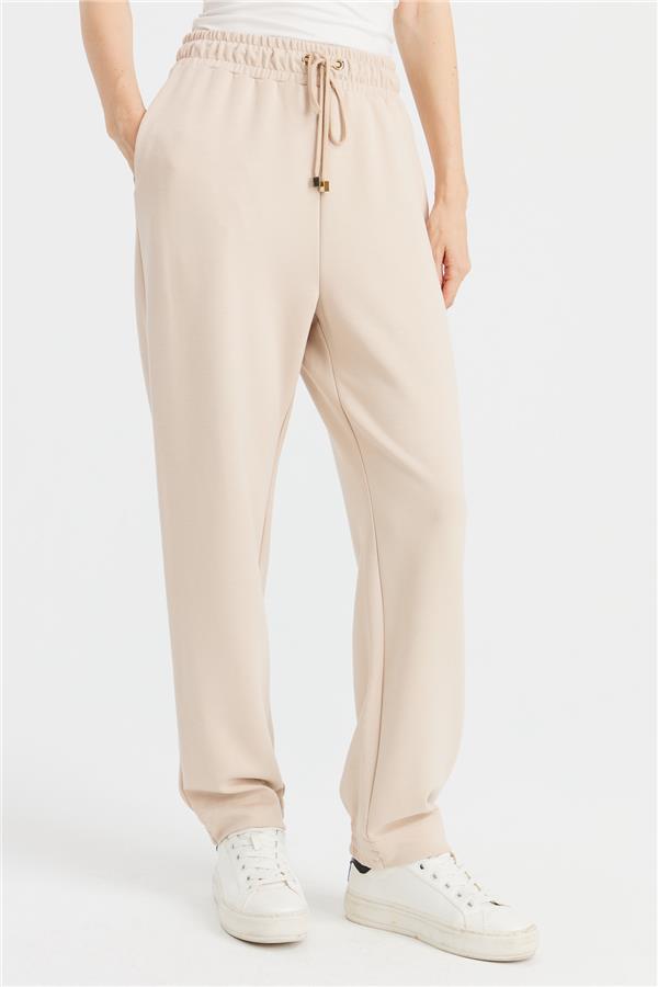 Womens Tracksuit Pants Beige