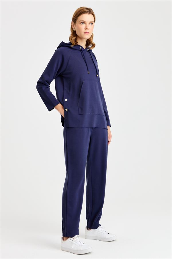 Womens Tracksuit Pants Navy Blue