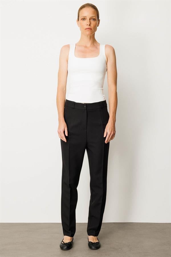 Womens Fabric Trousers with Pockets