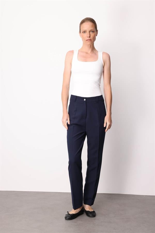 Womens Fabric Trousers with Pockets