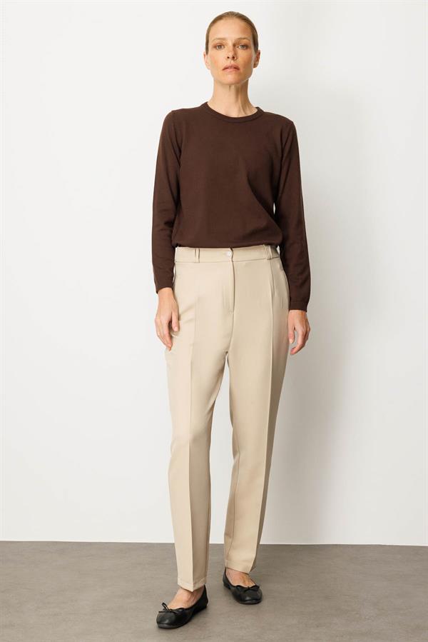 Womens Fabric Trousers with Pockets