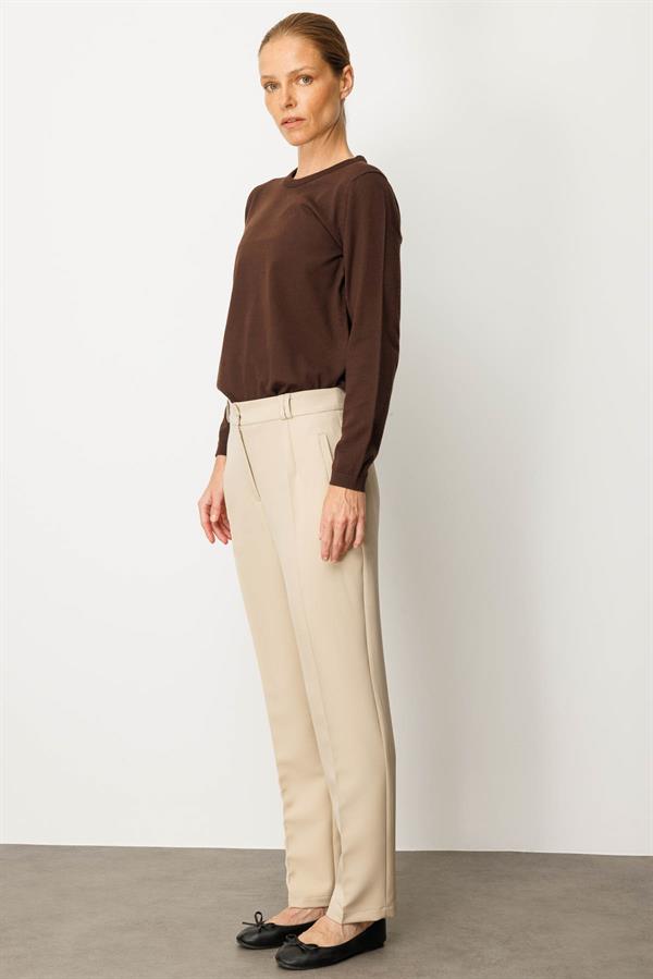 Womens Fabric Trousers with Pockets