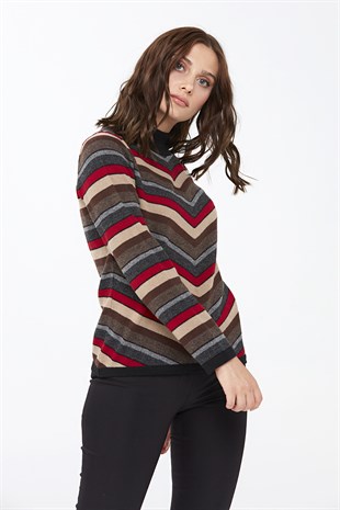 Женский шерстяной свитер черный