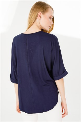 Womens Tunic Navy Blue