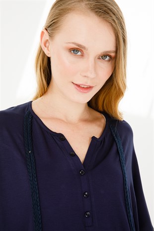 Womens Tunic Navy Blue