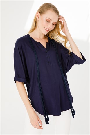 Womens Tunic Navy Blue