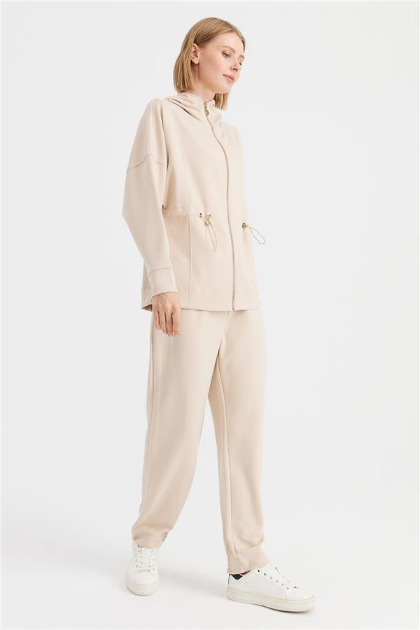 Женская рубашка с капюшоном и завязками на талии