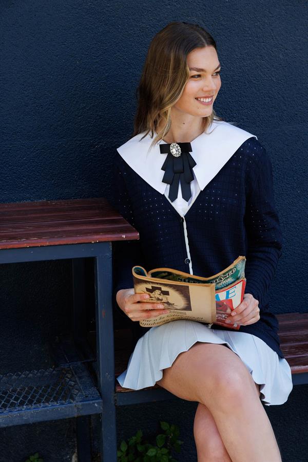 Kadın Kare Örgülü Yazlık Triko Hırka Lacivert