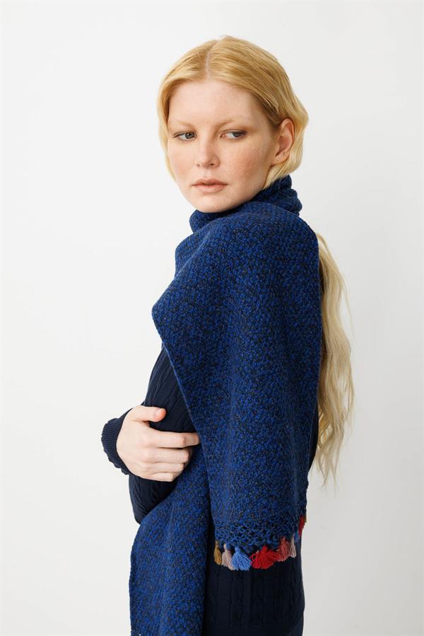 Женская шаль РОЗОВО-СИНИЙ