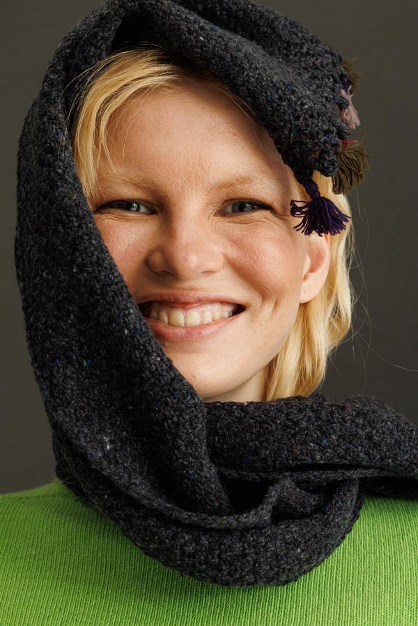 Женская шаль Темно-КОПЧЕНЫЙ