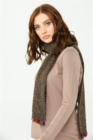Женская шаль ПУРПУРНЫЙ КОРИЧНЕВЫЙ