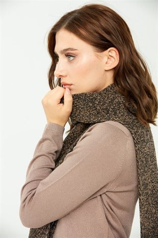 Женская шаль ПУРПУРНЫЙ КОРИЧНЕВЫЙ