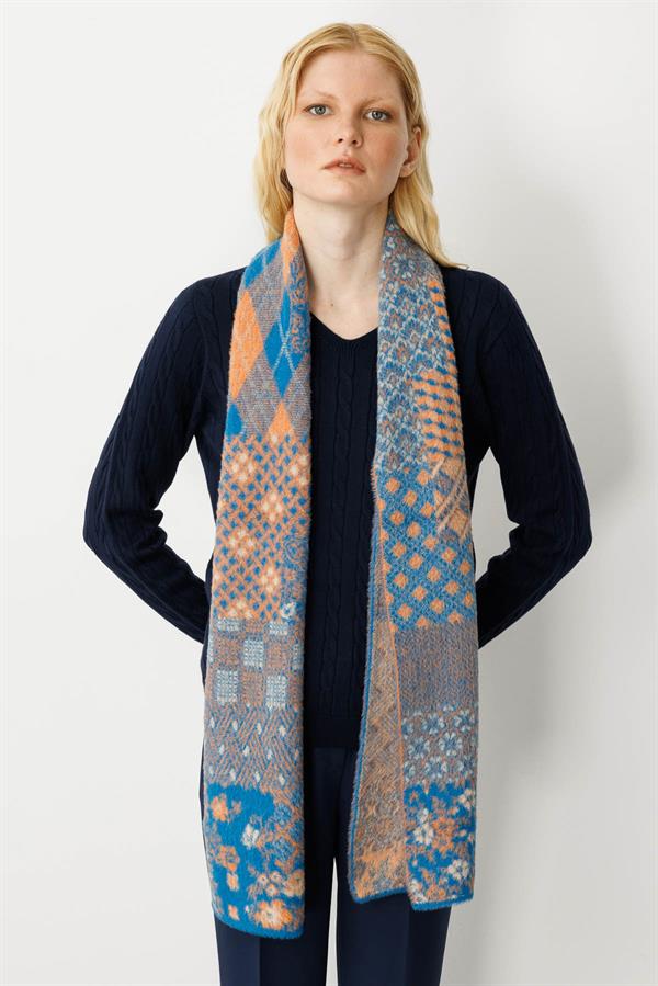 Kadın Kırk Yama Desenli Kaşkol 23