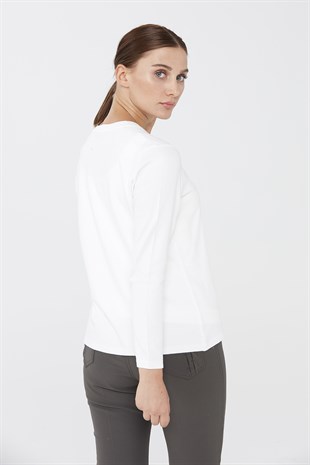 Женский базовый кардиган из лайкры кремовый цвет