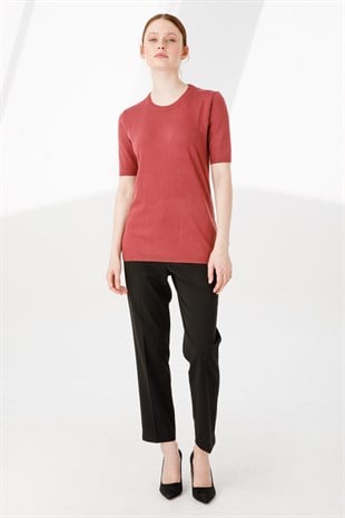 Женская блузка из лайкры Цвет сухой розы