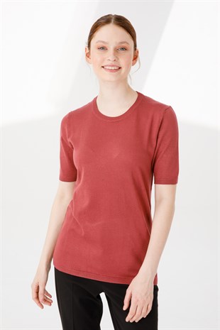 Женская блузка из лайкры Цвет сухой розы