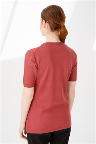 Женская блузка из лайкры Цвет сухой розы