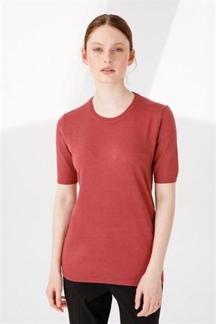 Женская блузка из лайкры Цвет сухой розы