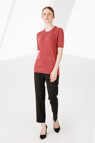 Женская блузка из лайкры Цвет сухой розы