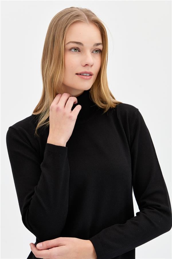 Женская базовая блузка из лайкры черный