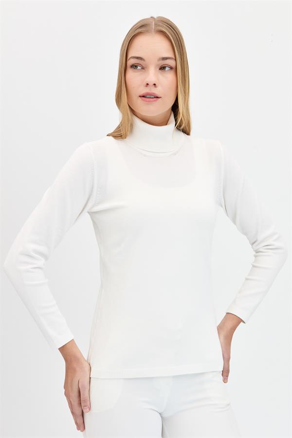 Женская базовая блузка из лайкры косточка