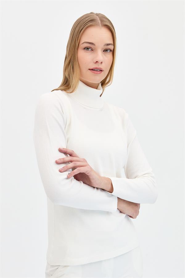 Женская базовая блузка из лайкры косточка