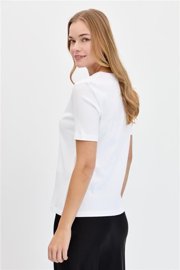 Женская хлопковая футболка с вышивкой на плечах и воротнике, зеленая