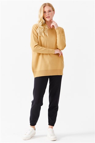 WomenS Trousers With An Elastic Band At The Bottom, Navy Blue