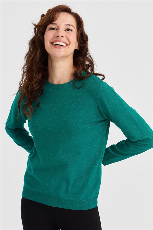 Женский базовый свитер Angelina с круглым вырезом