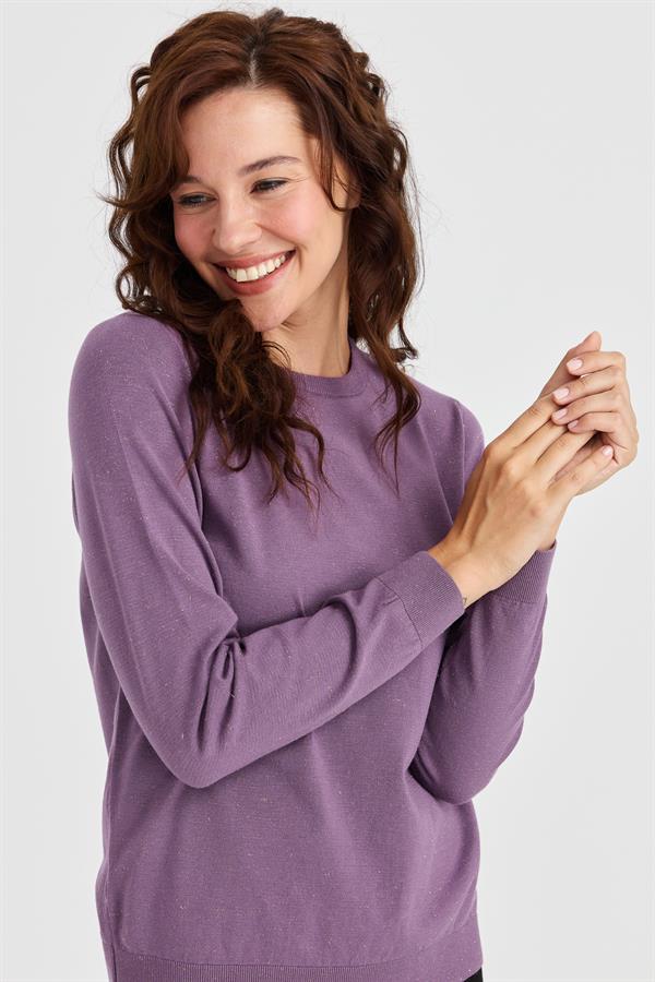 Женский базовый свитер Angelina с круглым вырезом