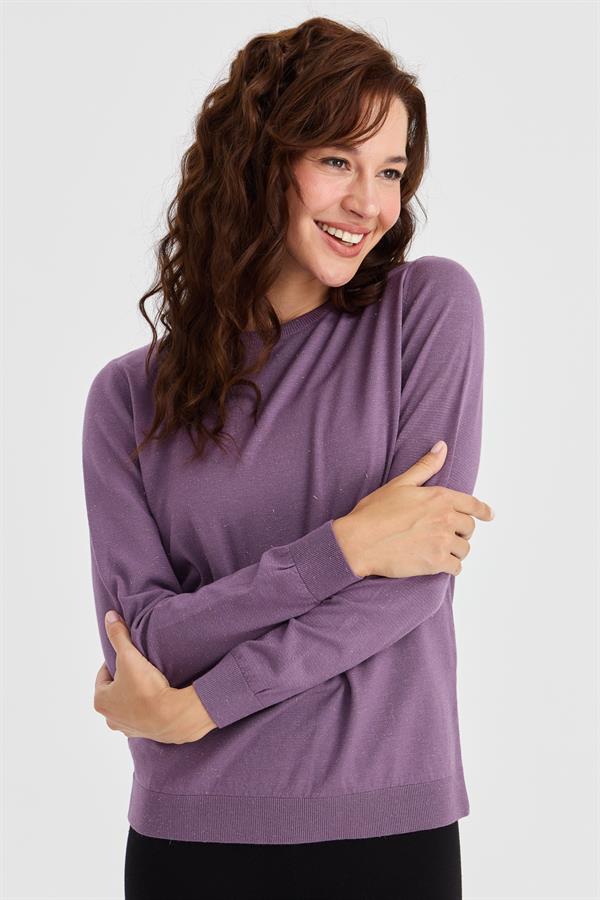 Женский базовый свитер Angelina с круглым вырезом