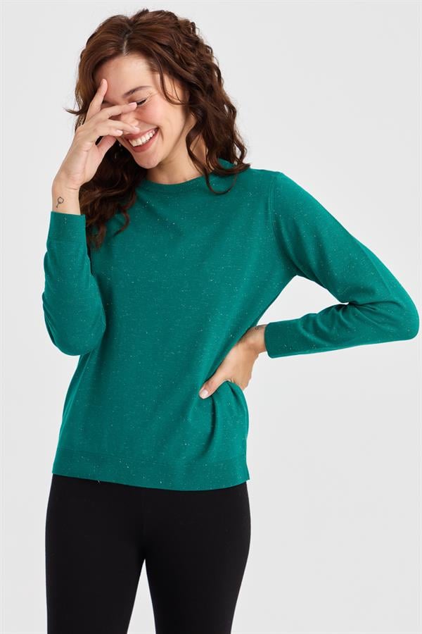 Женский базовый свитер Angelina с круглым вырезом