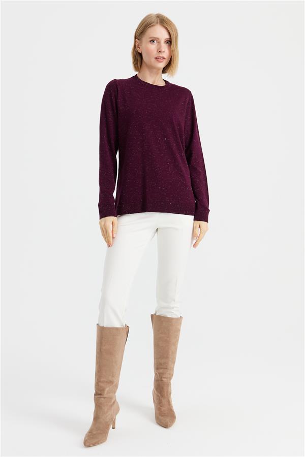 Женский базовый свитер Angelina с круглым вырезом