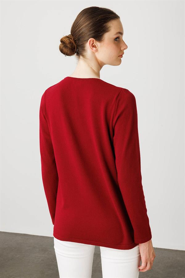 Kadın Dantel Çiçek İşlemeli Ligralı Bluz V.Çürüğü