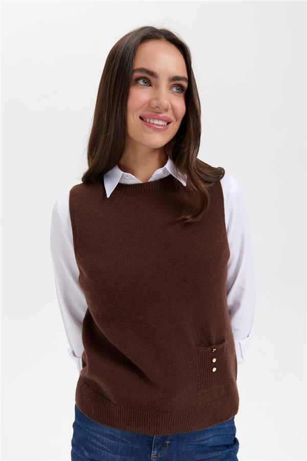 Womens Crew Neck Seamless Wool Sweater