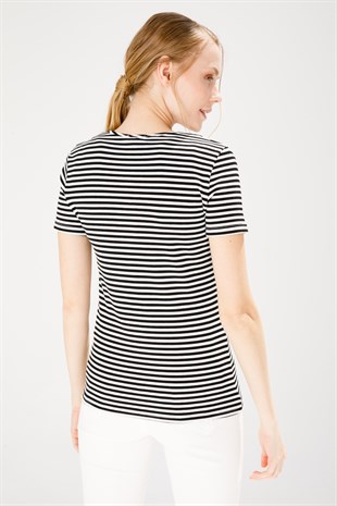 Womens Crew Neck T-Shirt Black