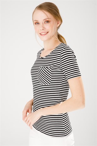 Womens Crew Neck T-Shirt Black