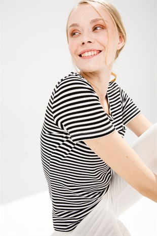 Womens Crew Neck T-Shirt Black