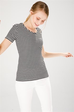 Womens Crew Neck T-Shirt Black