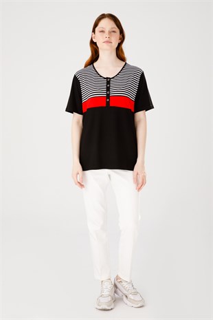 Женская блузка черная